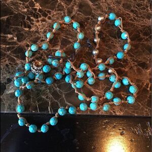 BLUE & Brown Layering Necklace